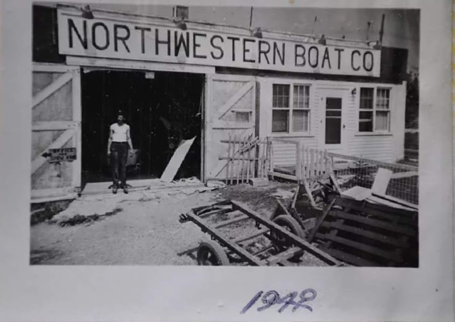 The original Northwestern Boat Company shop